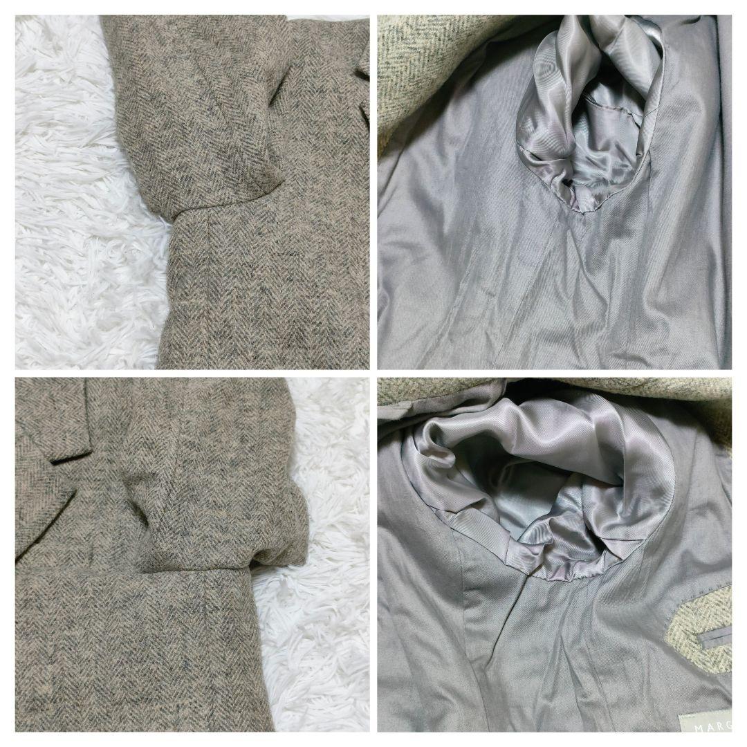 マーガレットハウエル　ウール　ヘリンボーン　テーラードジャケット　2B　2