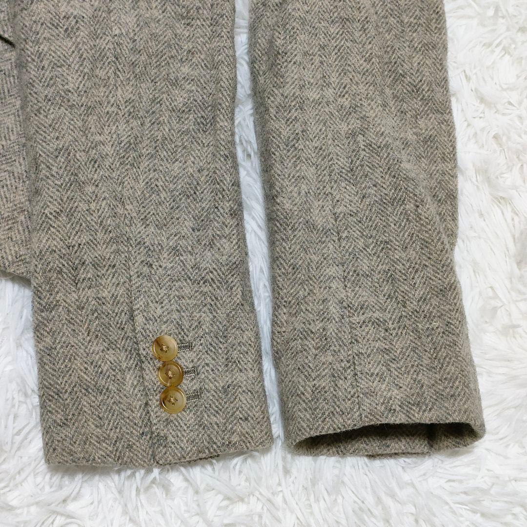 マーガレットハウエル　ウール　ヘリンボーン　テーラードジャケット　2B　2