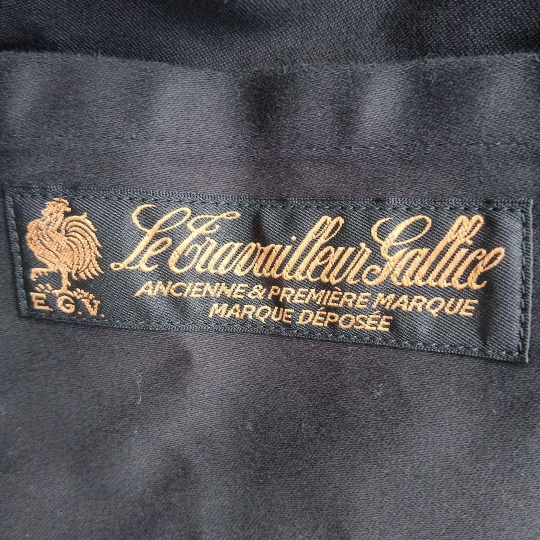 フランスメイドフレンチワーク ブラックモールスキン カバーオール GALLICE