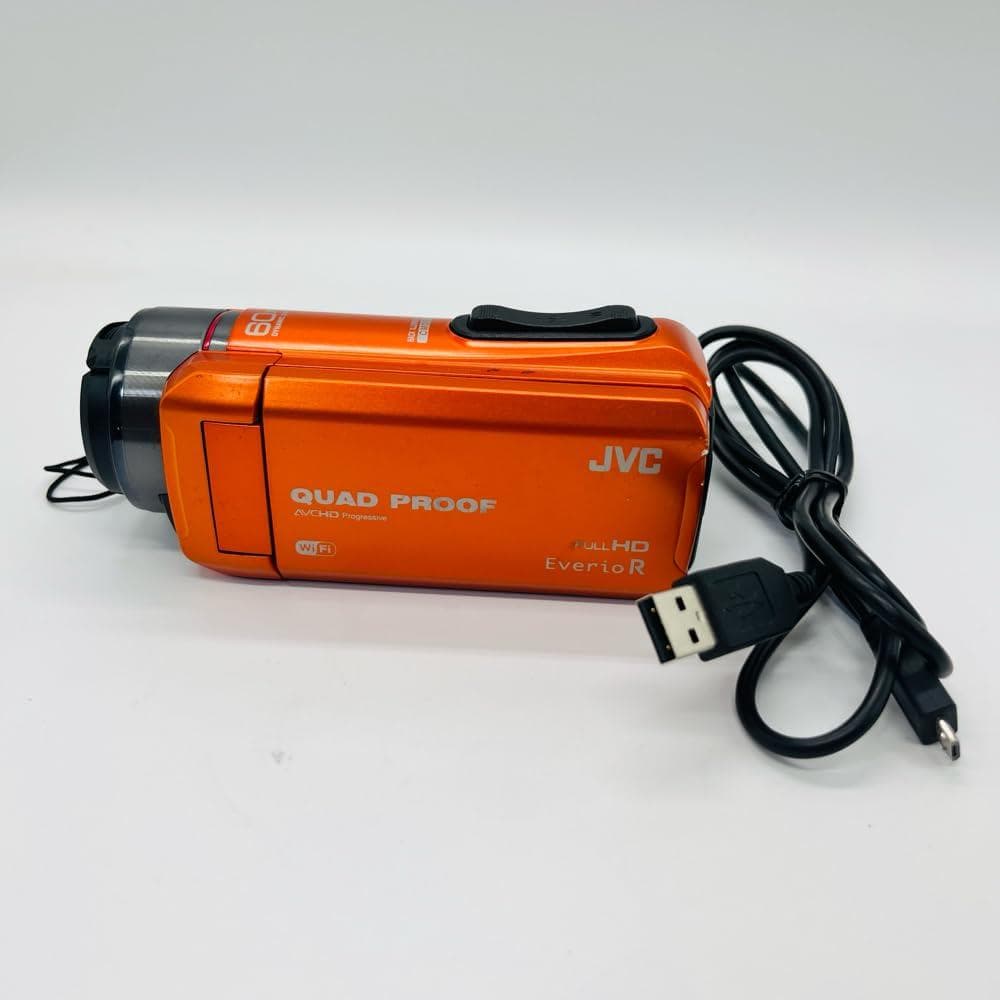 JVC ビデオカメラ Everio R Wi-Fi オレンジ GZ-RX600