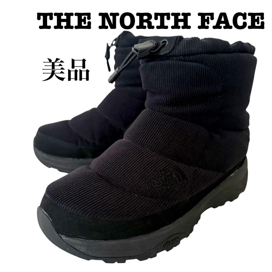 【美品】ノースフェイス　ヌプシブーツ25cmコーデュロイ　ブーティー　黒