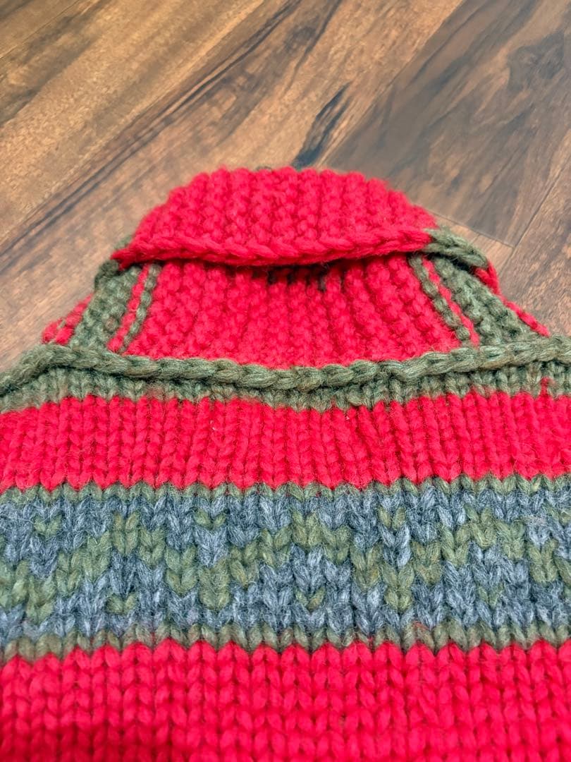 今だけ値下げ⭐︎Kanata⭐︎赤ボーダー ジップアップ/ニットカウチン