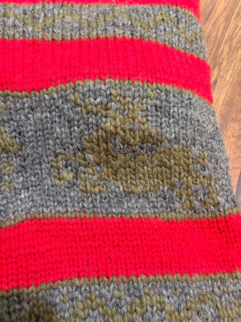 今だけ値下げ⭐︎Kanata⭐︎赤ボーダー ジップアップ/ニットカウチン