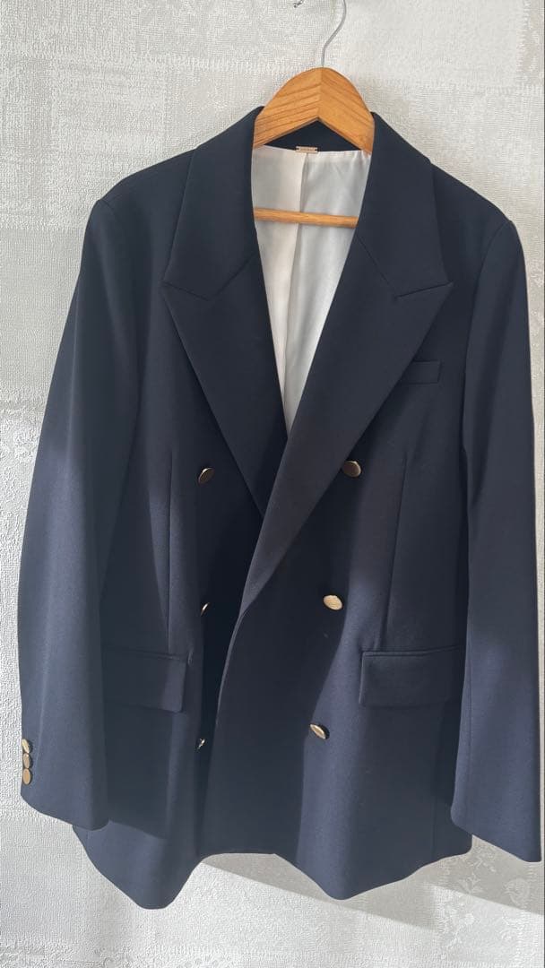 【美品】Mila Owen金釦ダブルブレストロングブレザー