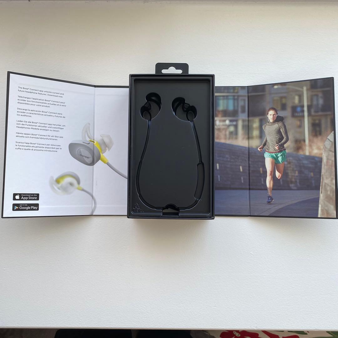 Bose SoundSport ワイヤレスイヤホン グレー・イエロー