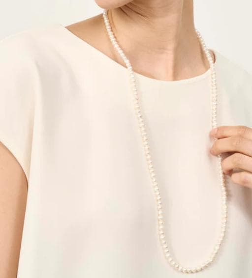 SOEJU　淡水パールロングネックレス