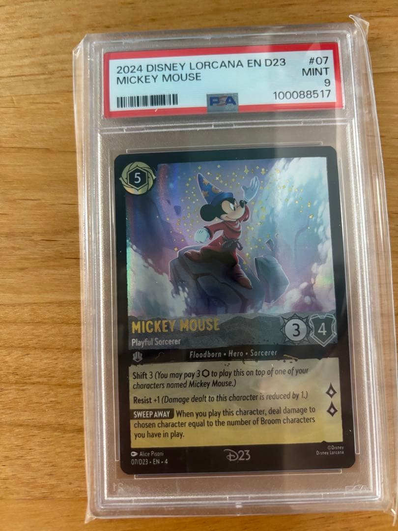 ロルカナ　D23 プロモ　ミッキー　PSA9