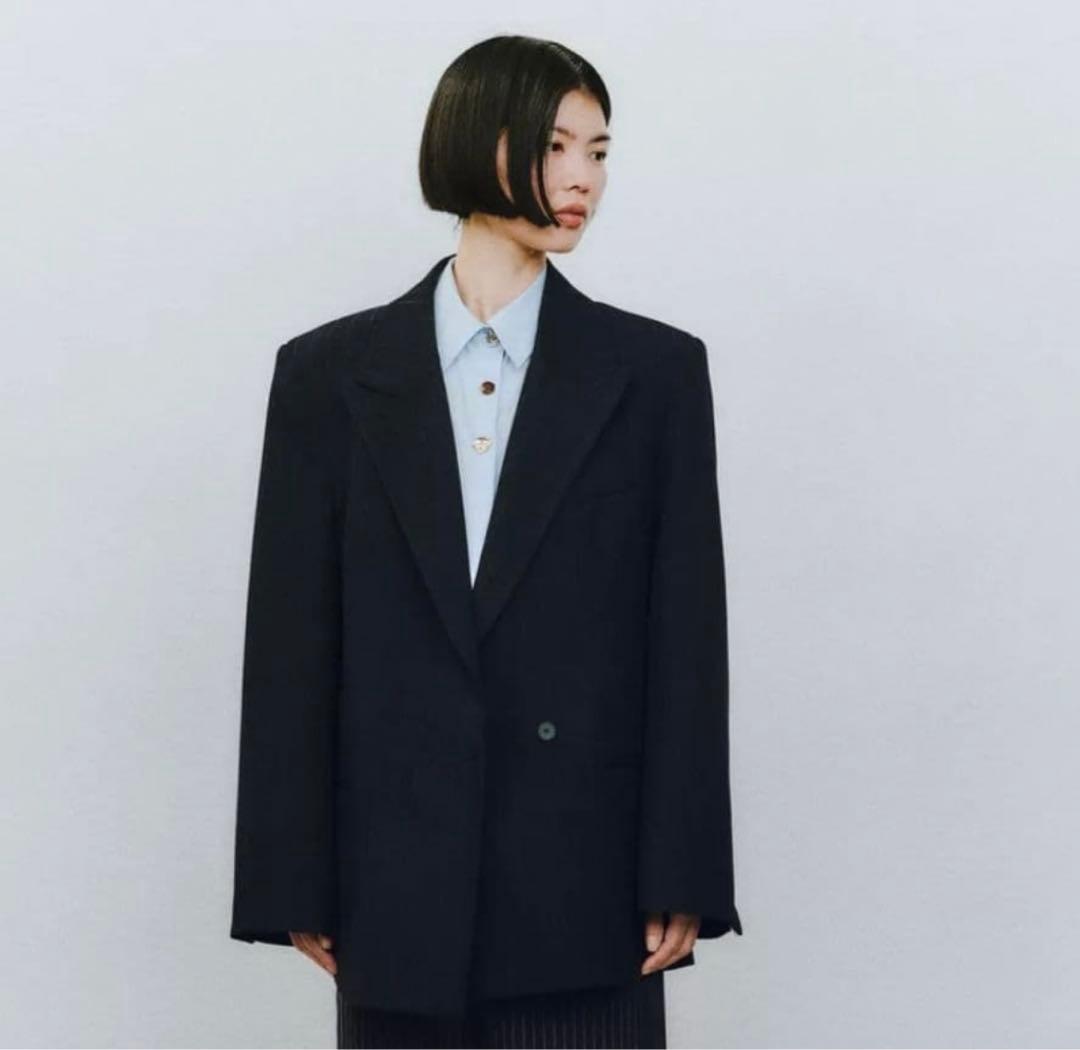 zara ピンストライプ　ジャケット