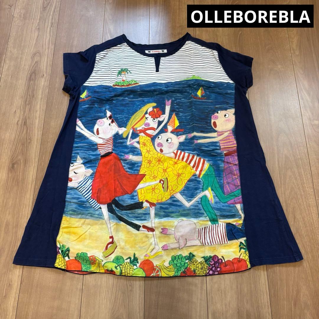 OLLEBOREBLA アルベロベロ　チュニック　ビーチ　ブタさん