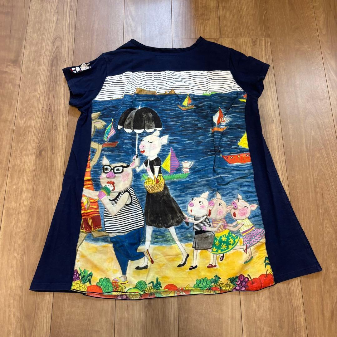 OLLEBOREBLA アルベロベロ　チュニック　ビーチ　ブタさん