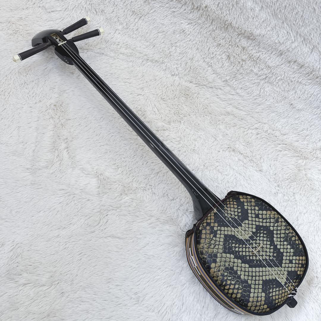 美品 沖縄三線 三線 入門セット フルセット 人工皮 譜面セット DVD CD