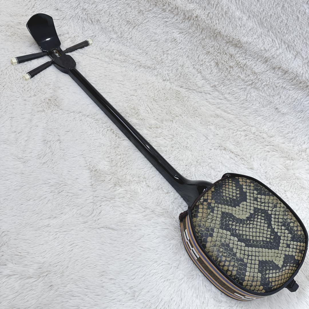 美品 沖縄三線 三線 入門セット フルセット 人工皮 譜面セット DVD CD