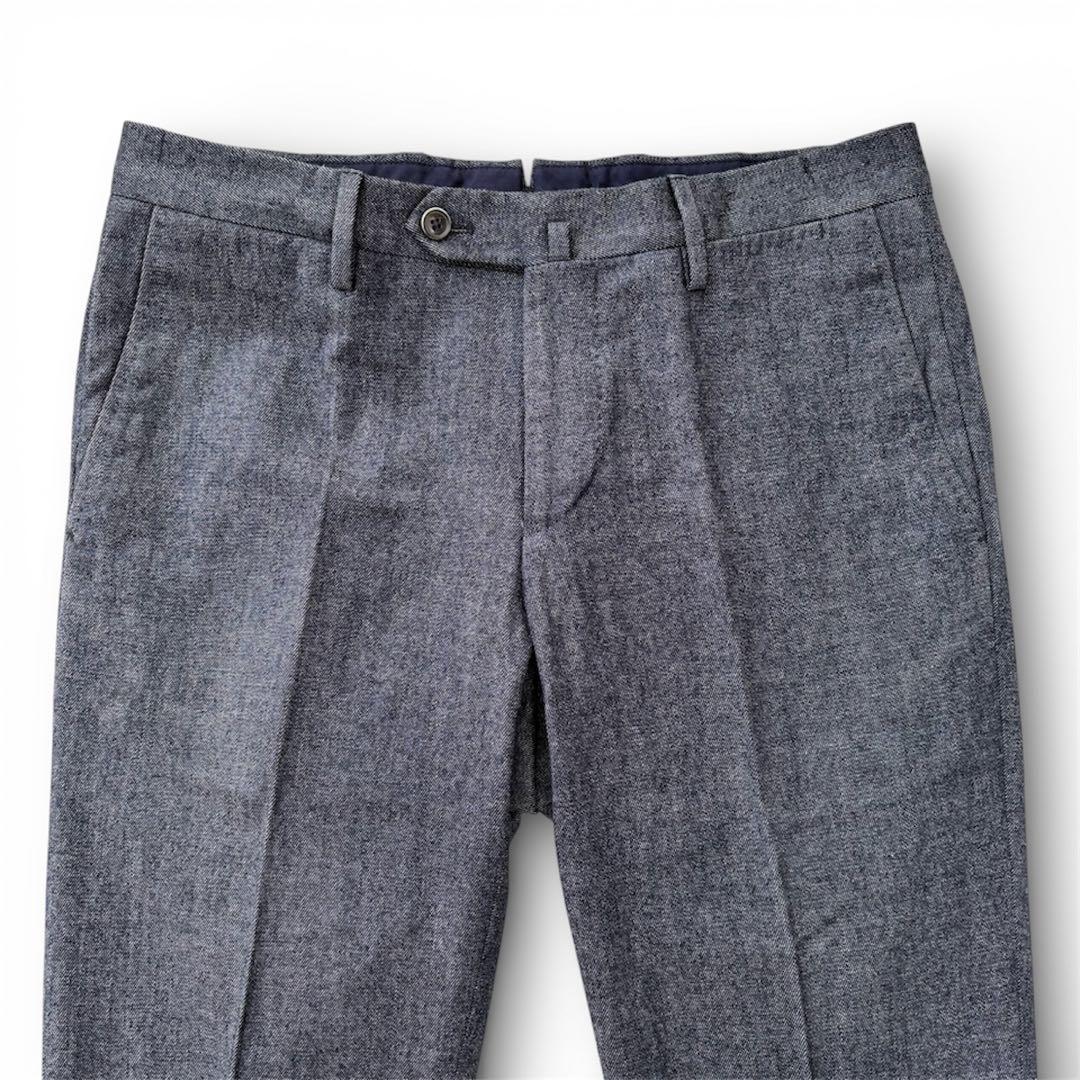 PT01 デニム調 スラックス 46 EVO FIT ストレッチ　ルーマニア製