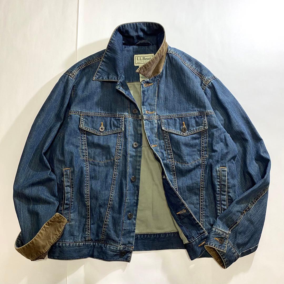 L.L.Bean ビーン デニム トラッカー ジャケット コーデュロイ 4th