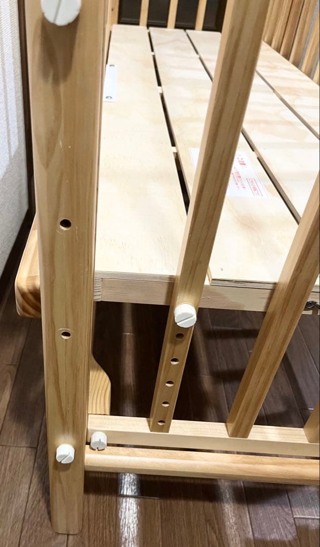 【まま】そいねーるⅢ ベビーベッド ナチュラル 大和屋 添い寝 ベルト付き