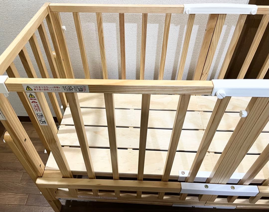 【まま】そいねーるⅢ ベビーベッド ナチュラル 大和屋 添い寝 ベルト付き