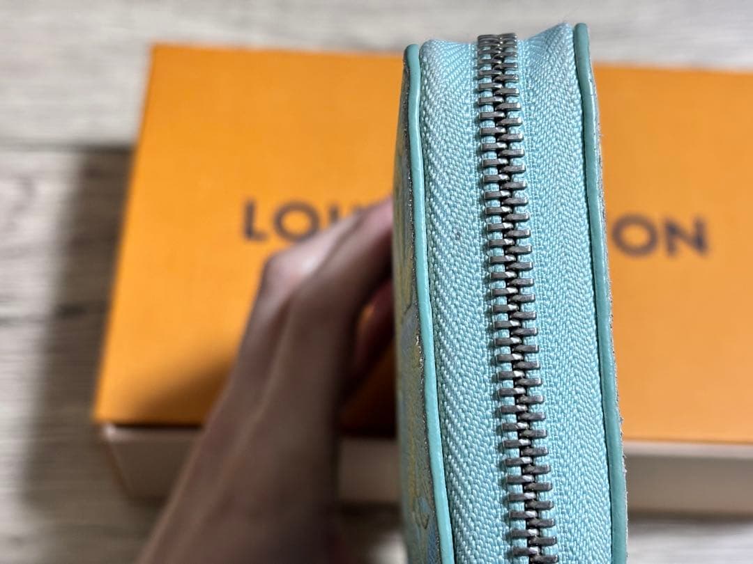 LOUIS VUITTON長財布 サマースターダスト ブルー モノグラム