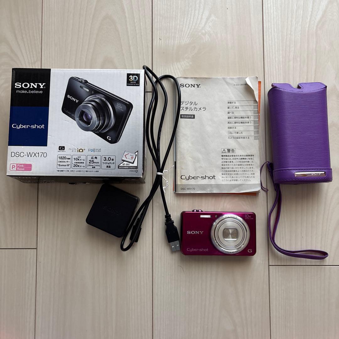 動作確認済　SONY Cyber-shot カメラ　DSC-WX170