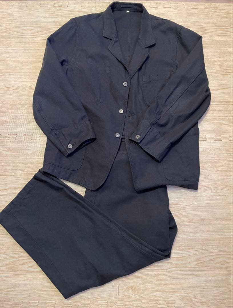 限定値下 MUJI Labo 和紙混カルゼジャケット&パンツ L