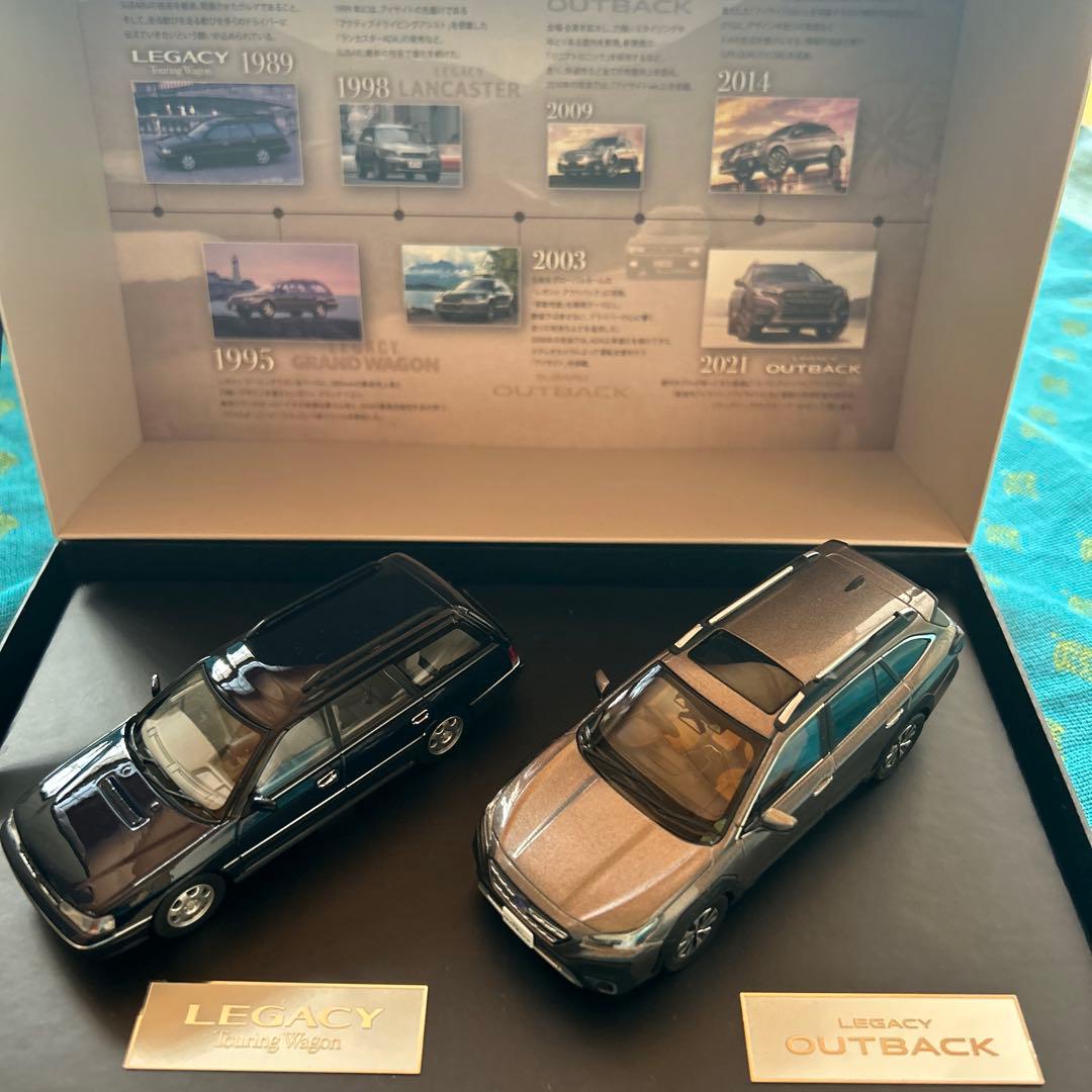 SUBARU レガシィ アウトバック 1/43スケールモデル 2台セット