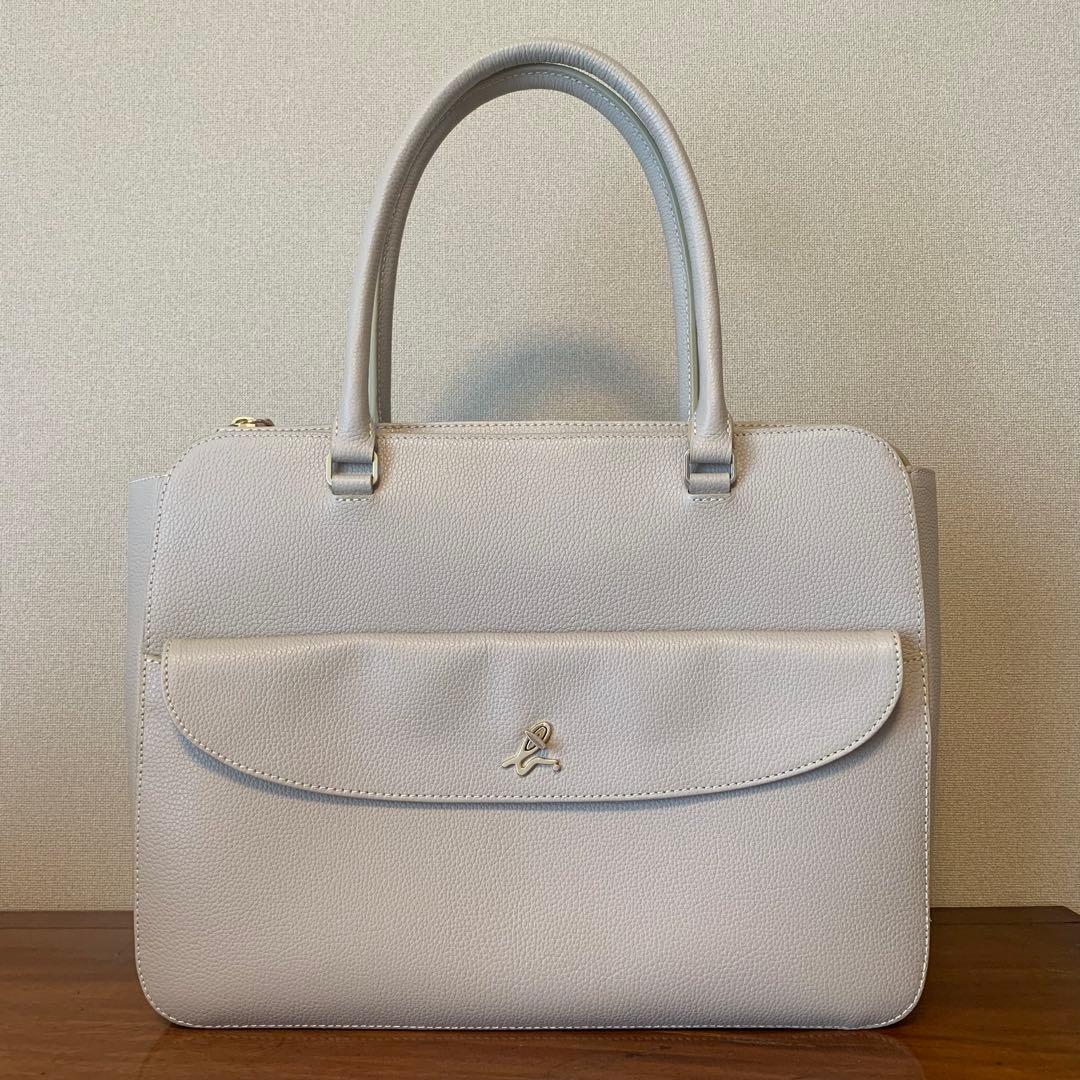 【nao】アニエスベー　牛革　バッグ　ビジネスバッグ