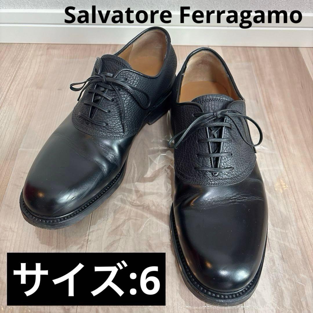 フェラガモ　革靴　メンズシューズ　サドルシューズ　メンズ　6