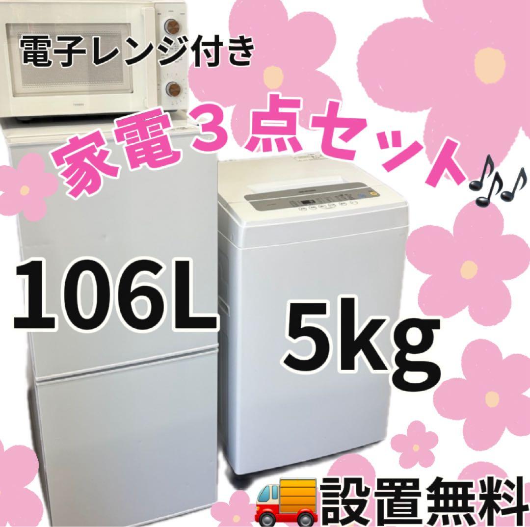 115　洗濯機　冷蔵庫　電子レンジ　アイリスオーヤマ　一人暮らし　設置無料　安い