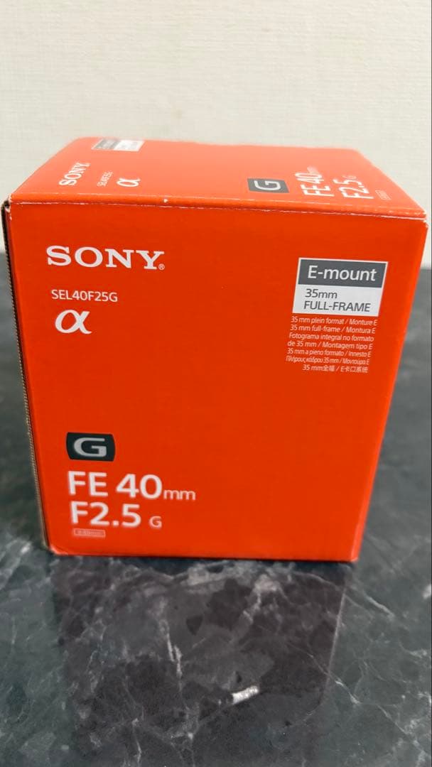 【ほぼ新品】Sony FE 40mm F2.5 G レンズ 本体