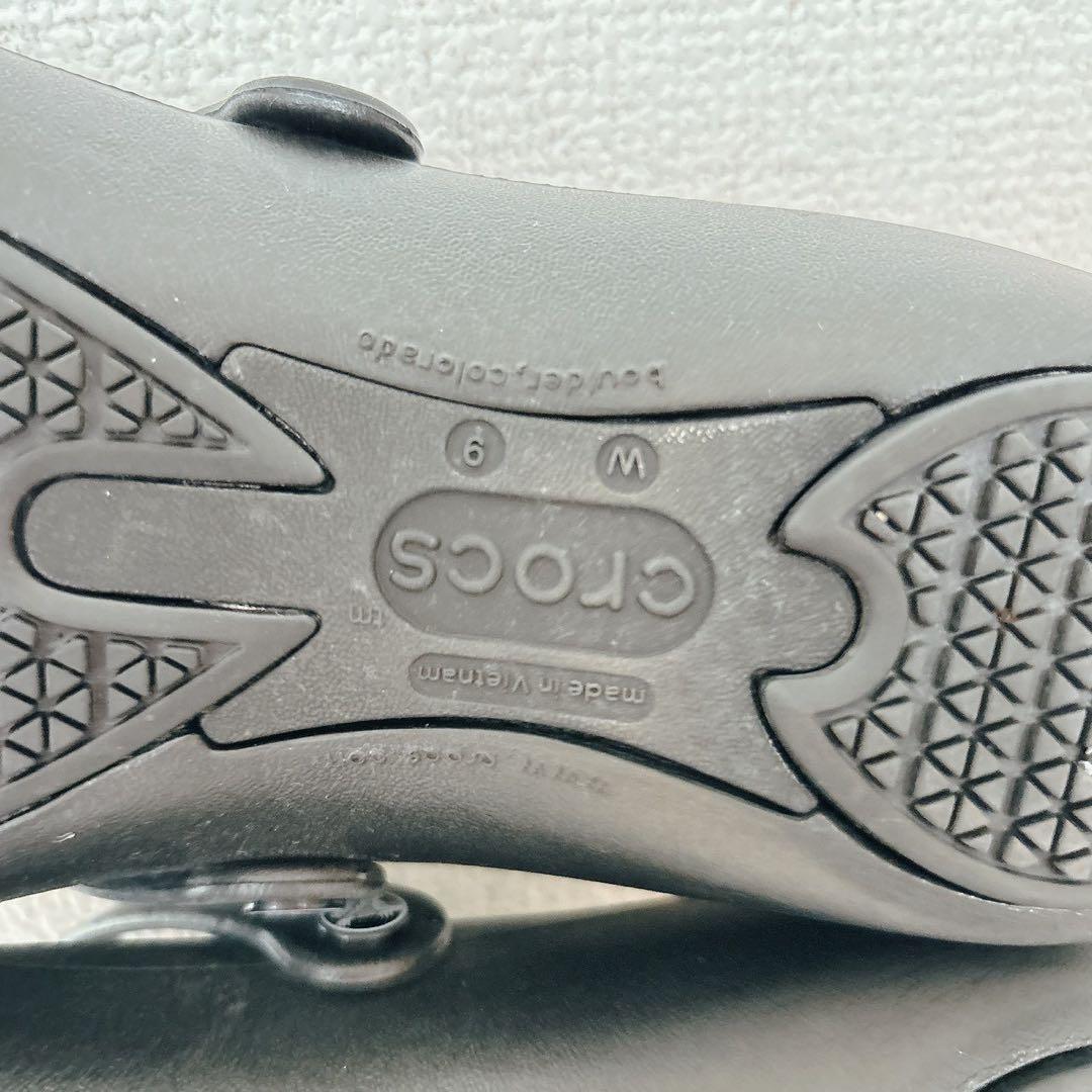 美品✨クロックス アリスワーク 黒 W9 25.0 メリージェーン