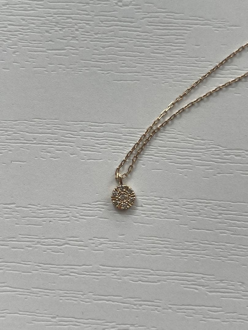 agete K10 ネックレス 保証書付き