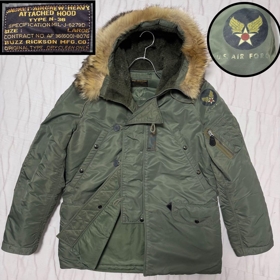 激レア✨Lサイズ バズリクソンズ N-3B フライトジャケット オリーブグリーン