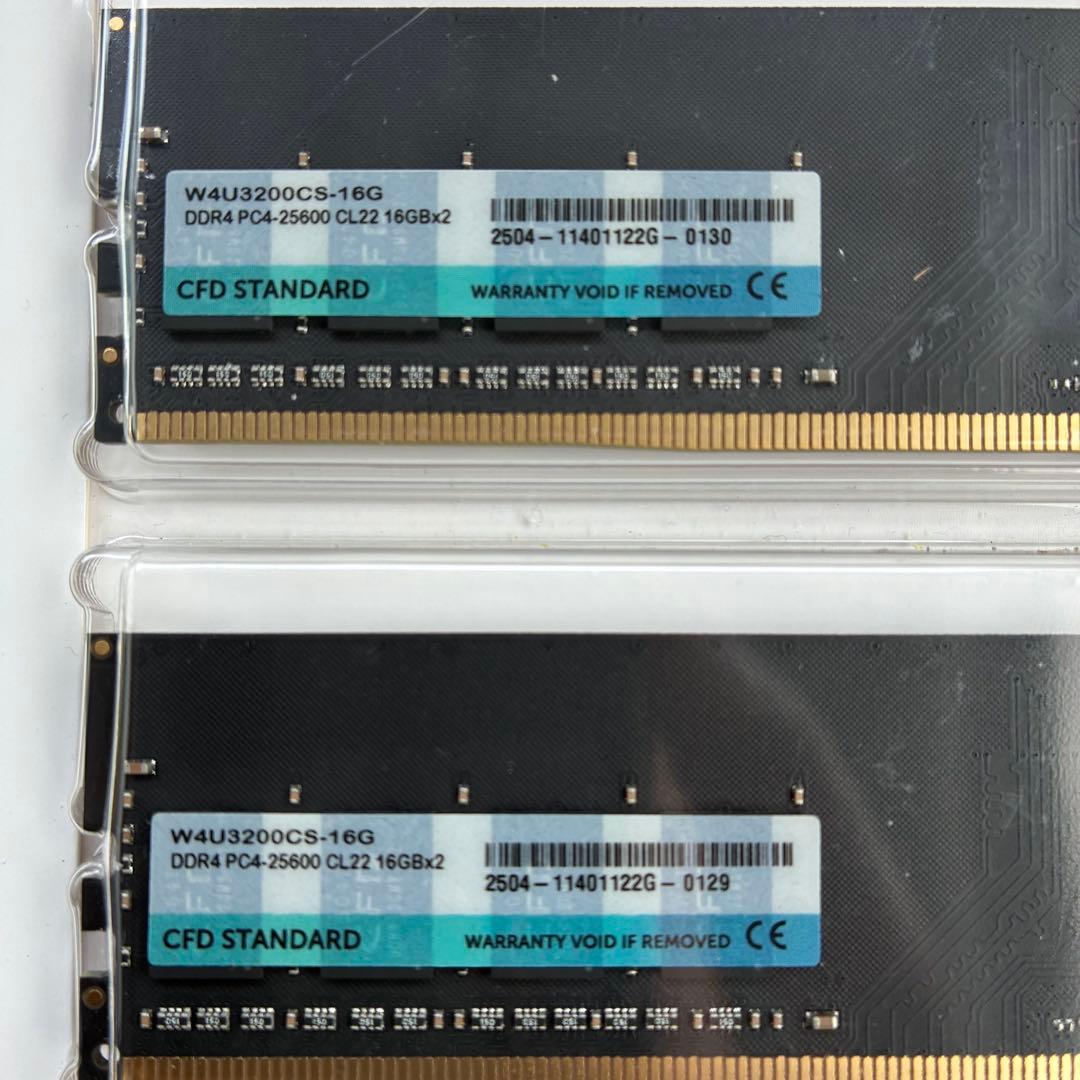 【未開封】CFD DDR4 32GB (16GB×2)W4U3200CS-16G
