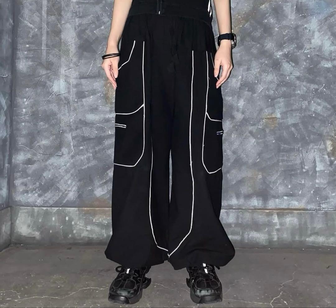 Nepal Trance Pants 黒 y2k グランジ パンツ