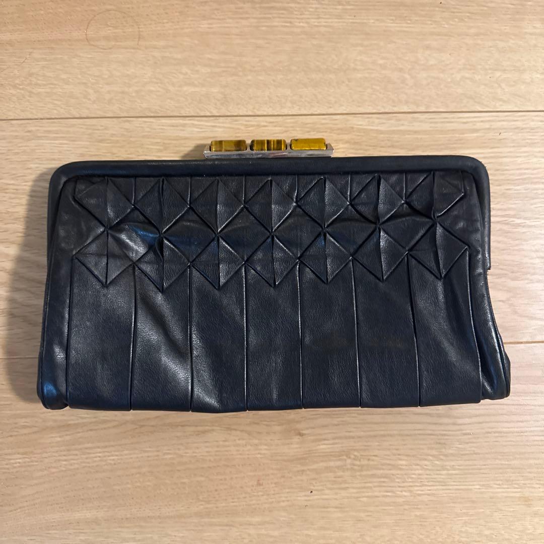限定美品！　サルバトーレフェラガモ　クラッチバッグ 黒　コンサバ　お受験　卒業式
