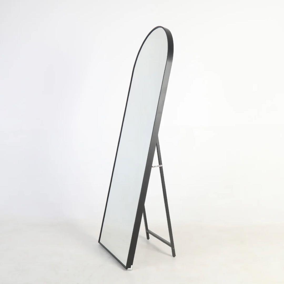 【美品】6JOHAN ラウンドミラー 60×160cm ブラック