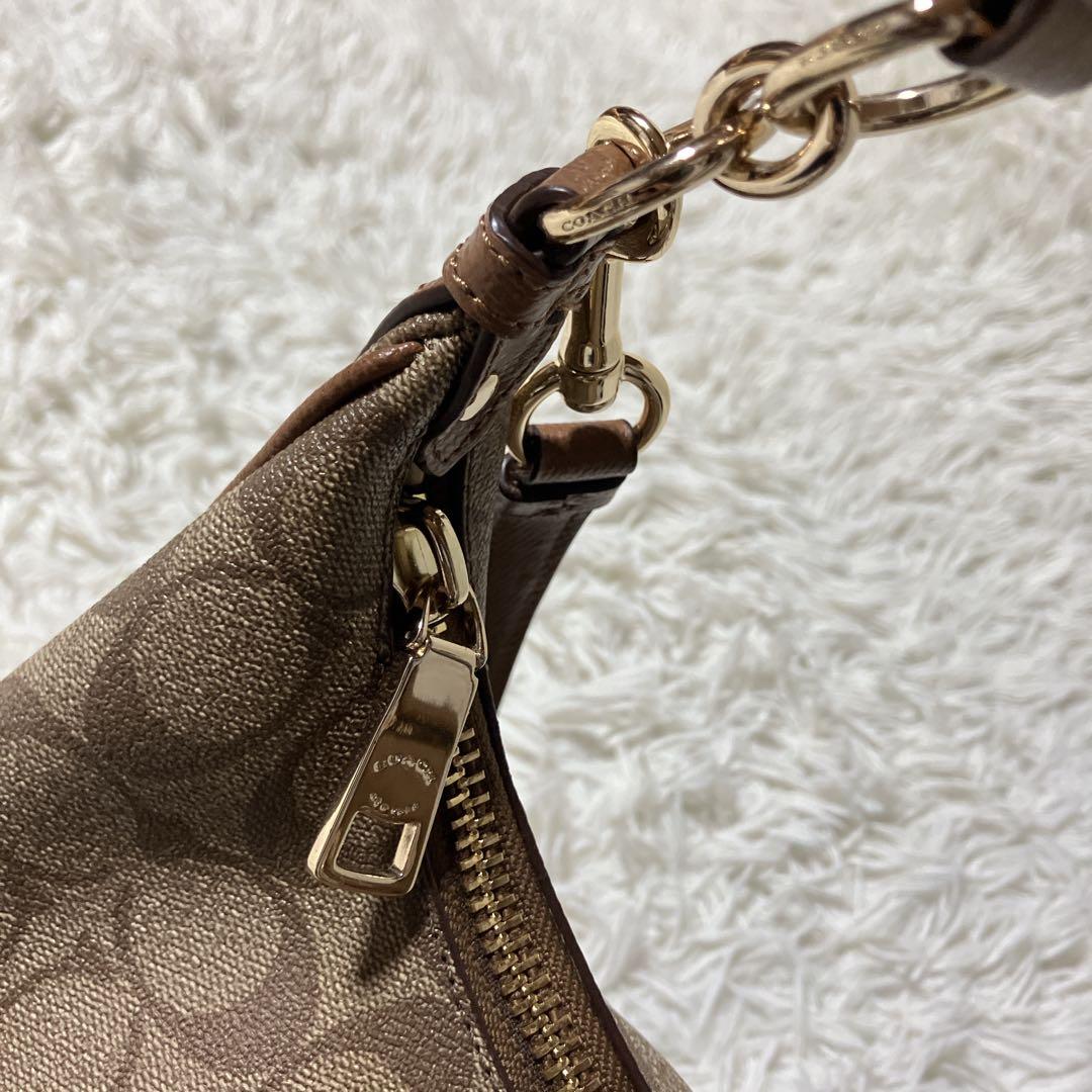 美品【COACH】コーチ シグネチャー 2WAY ショルダー　ハンドバッグ
