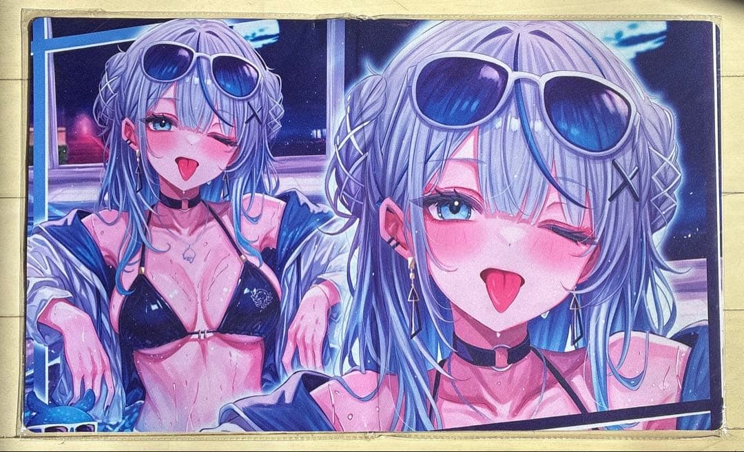 【雨宮ルカ】プレイマット プレマ スリーブ 水着 ホロライブ ビキニ コスプレ