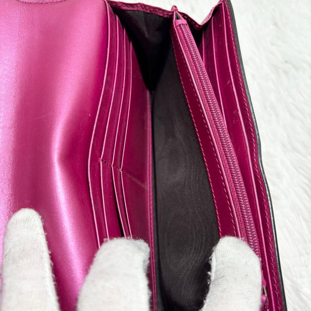 ✨美品✨ グッチ シマ インターロッキング ラブリーハート 長財布 エナメル