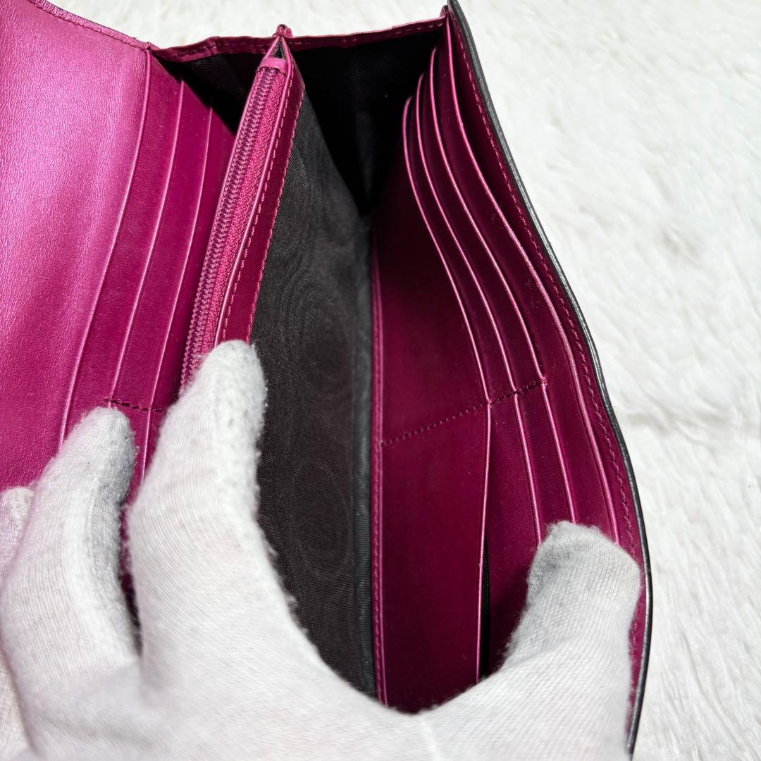 ✨美品✨ グッチ シマ インターロッキング ラブリーハート 長財布 エナメル