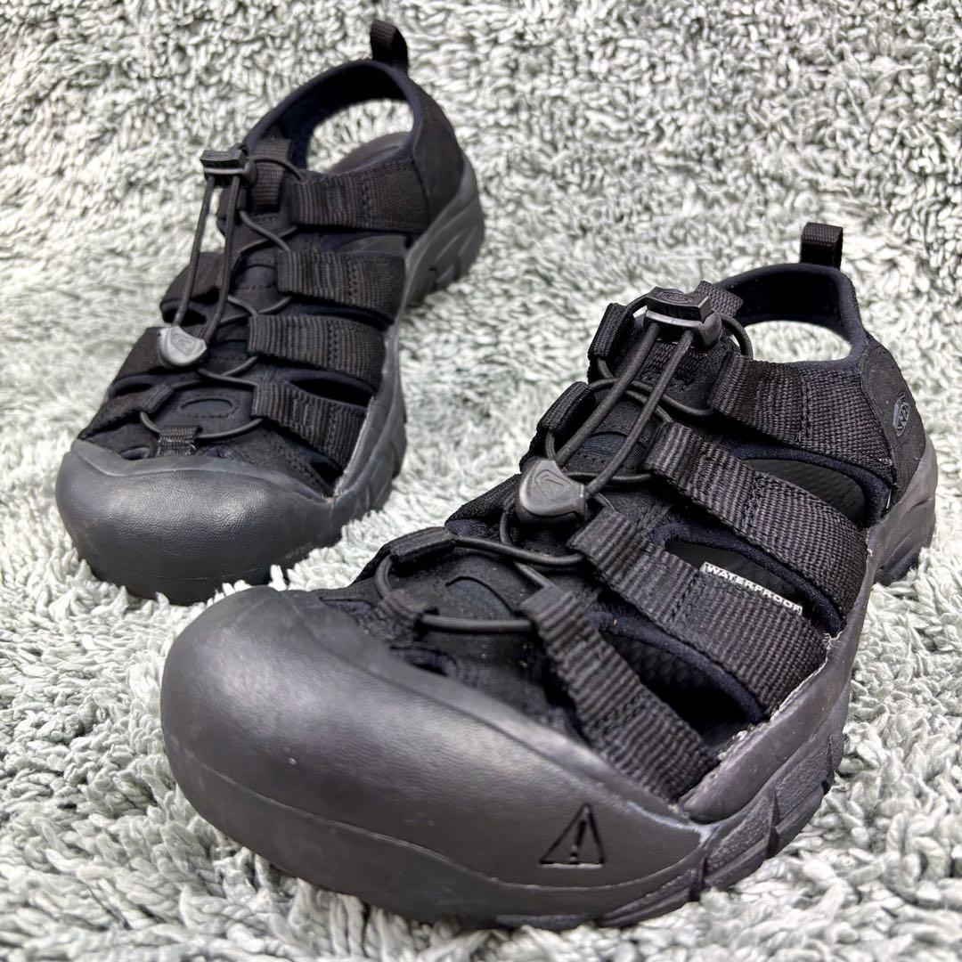 美品 キーン ニューポート ブラック 27.5cm 黒 keen