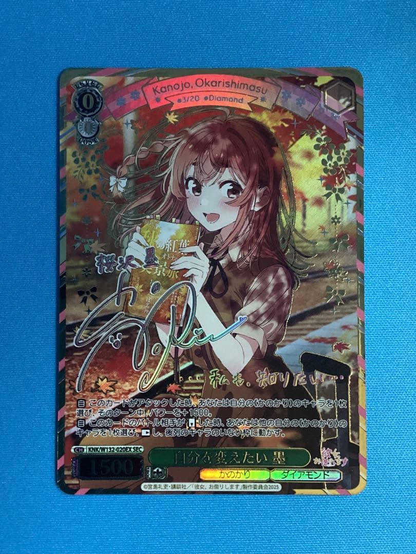 WS 彼女、お借りします 自分を変えたい 墨 SEC サイン