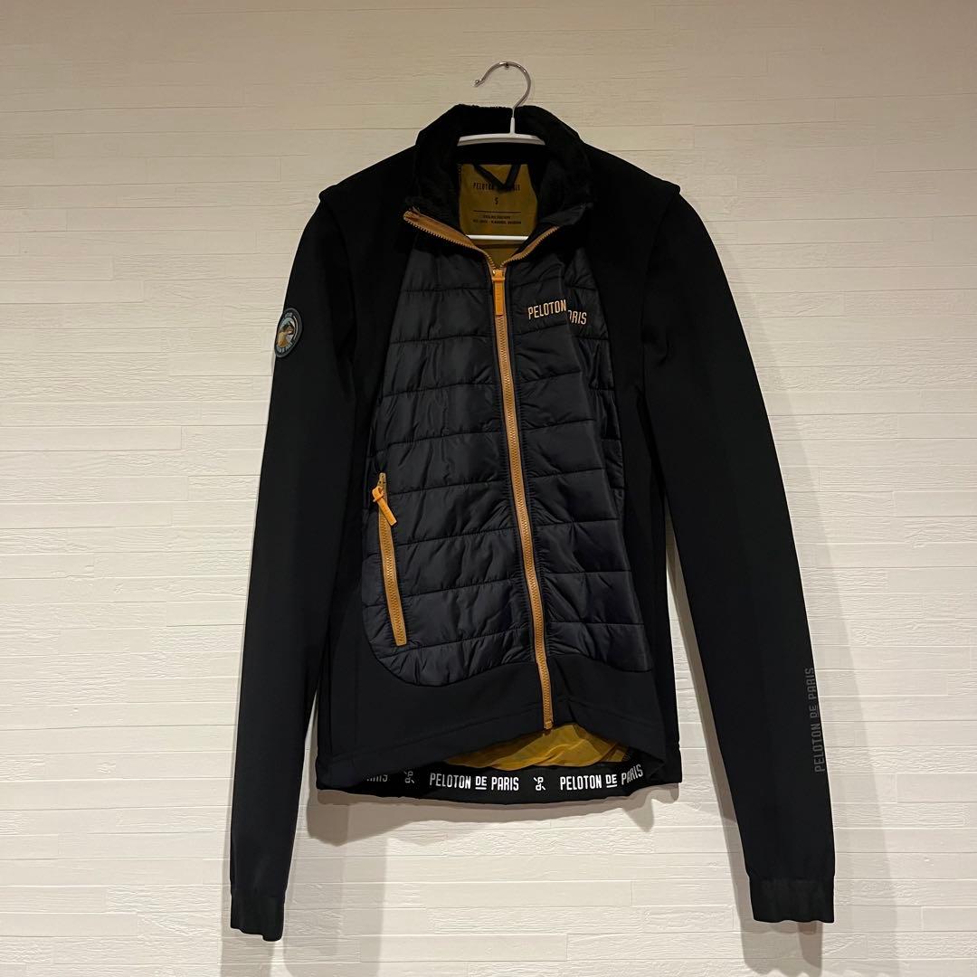 値下PELOTON DE PARIS サイクルジャケット S ブラック/オレンジ