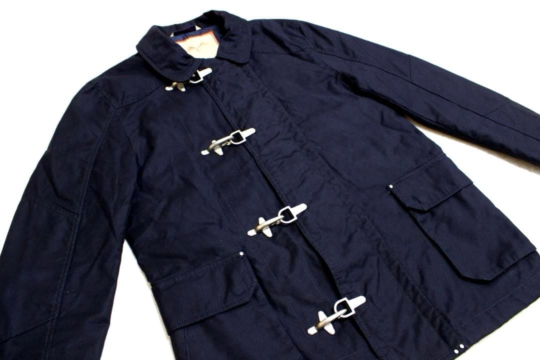 【美品】メンズXL　濃紺　ZARA　ザラ　ファイヤーマンジャケット