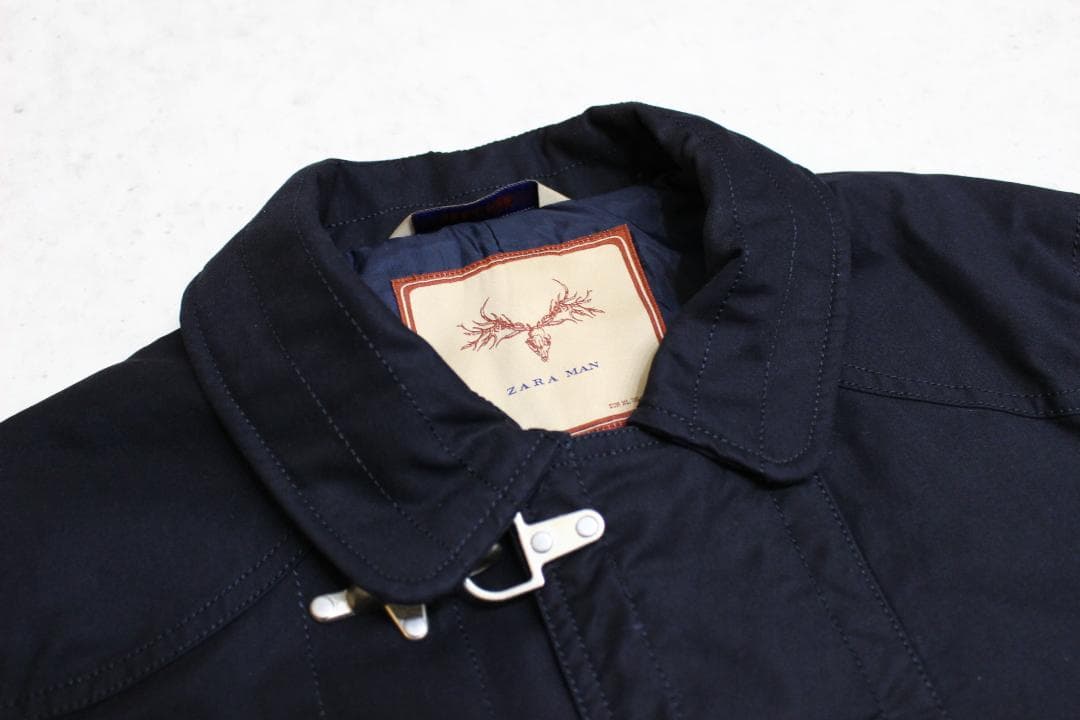 【美品】メンズXL　濃紺　ZARA　ザラ　ファイヤーマンジャケット
