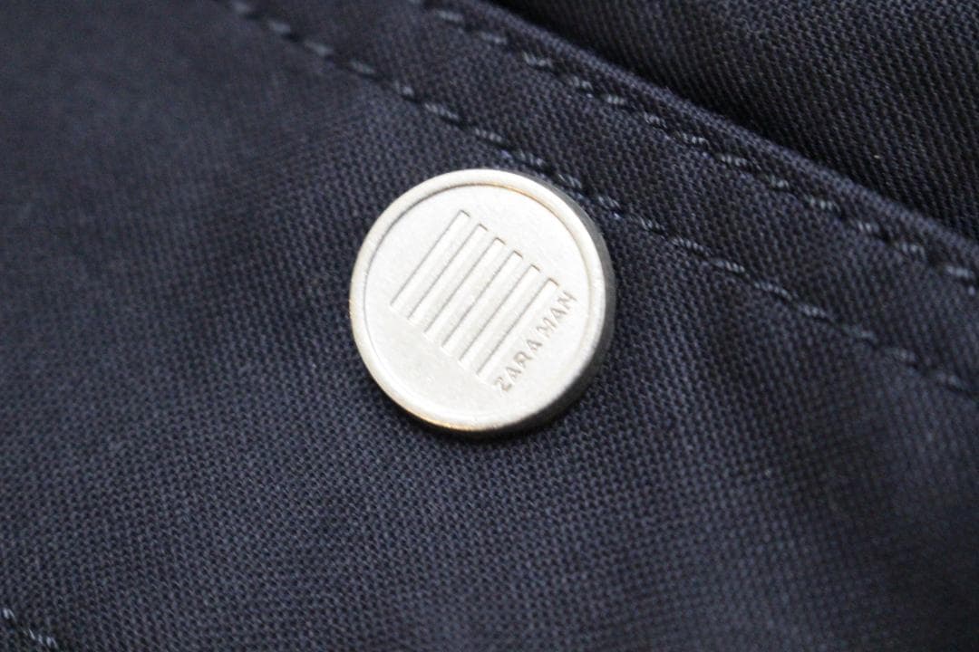 【美品】メンズXL　濃紺　ZARA　ザラ　ファイヤーマンジャケット