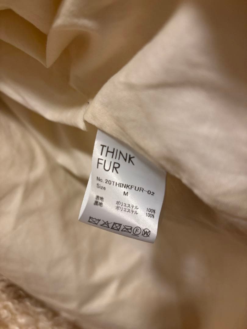 THINK FUR シンクファー エコファーコート ベビーピンク M 暖かい