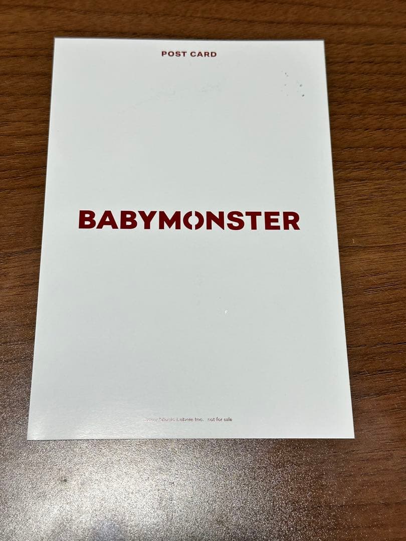 BABYMONSTER サイン入りポストカード マサト