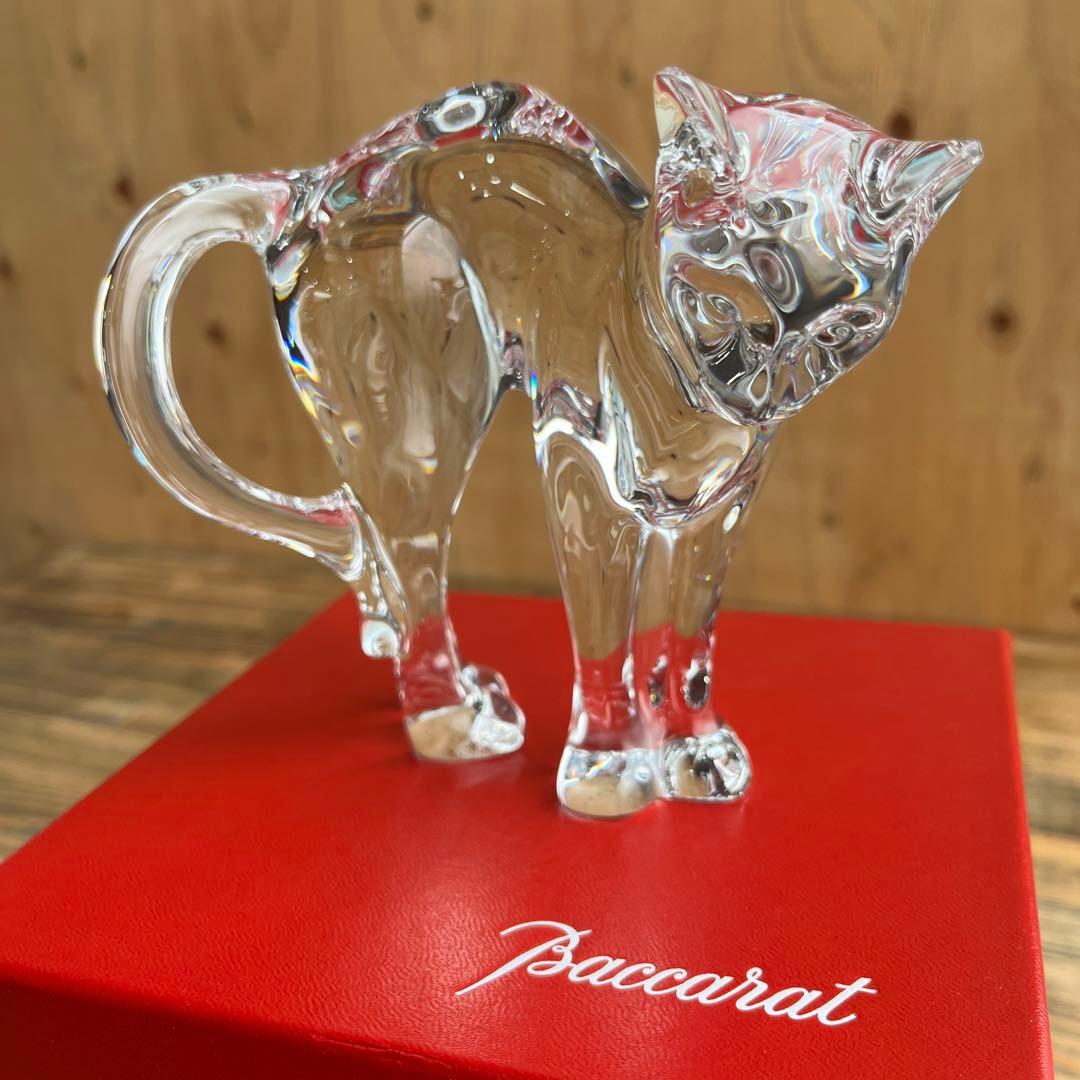 バカラ ネコ ラウンドバックキャット クリスタル