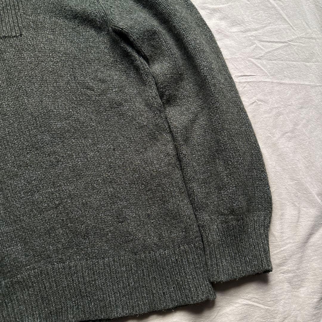 【00s】Eddie Bauer ヘンリーネック ニット メランジ