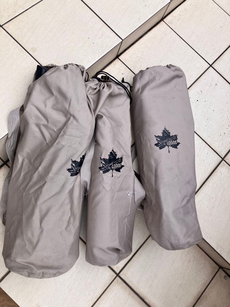 Logos 折りたたみ式アウトドアチェア グレー